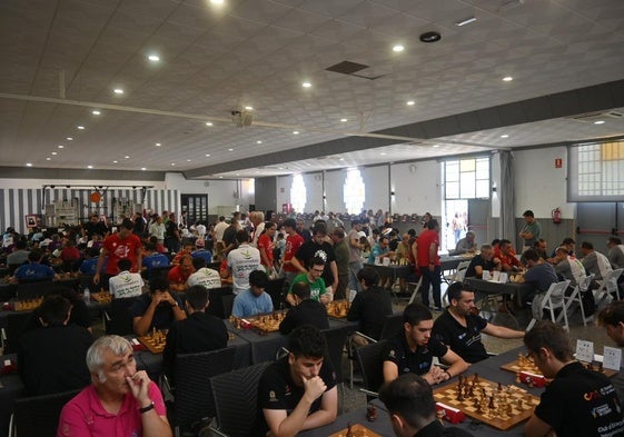 Los jugadores durante el camponato