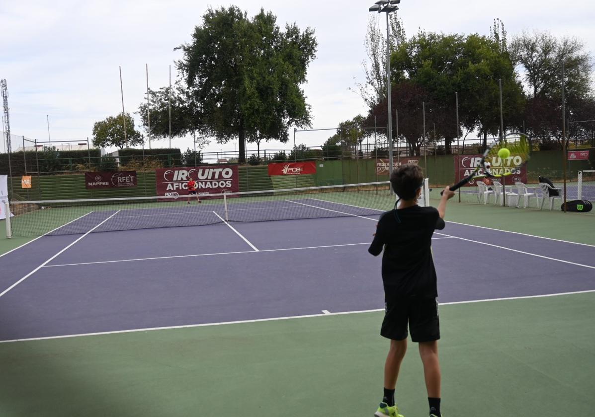 Dos jugadores durante el circuito