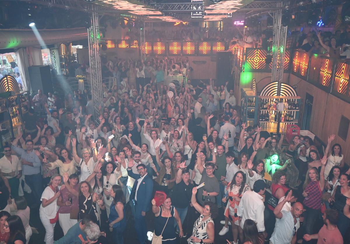 Una de las casetas de la feria