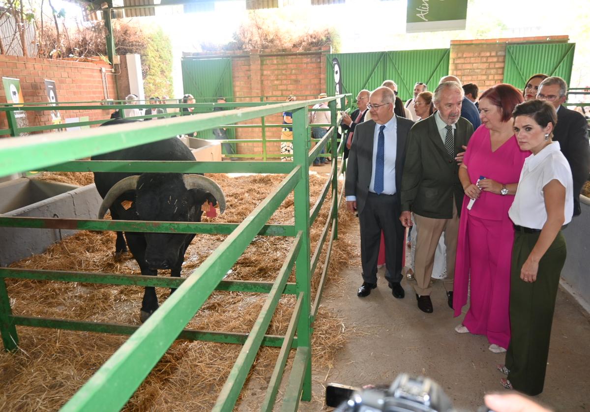 Visita de las autoridades por las naves ganaderas
