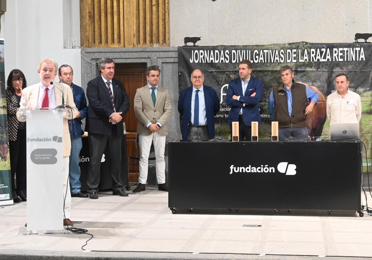 Un momento del evento celebrado hoy en torno a la raza Retinta