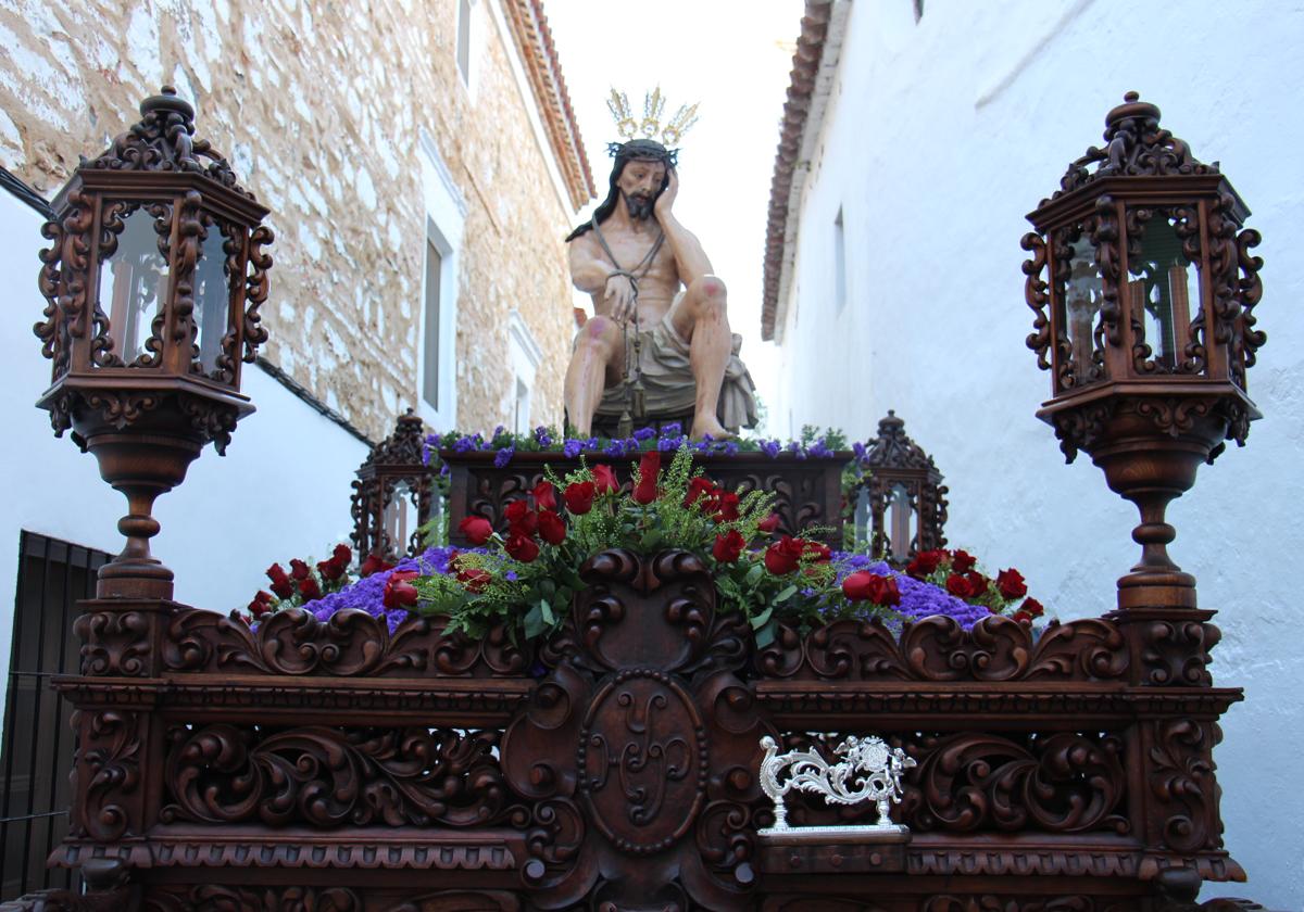 Imagen del Cristo un Miércoles Santo antes de su estación de penitencia