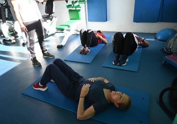 Los primeros ususarios deeste servicio durante su entrenamiento