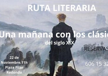 Romanticismo, misterio y teatro en una ruta literaria el sábado 22 de noviembre