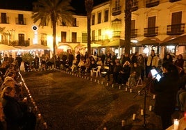 Acto de Zafra Violeta en la Plaza Grande