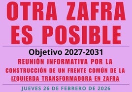 Cartel de la reunión