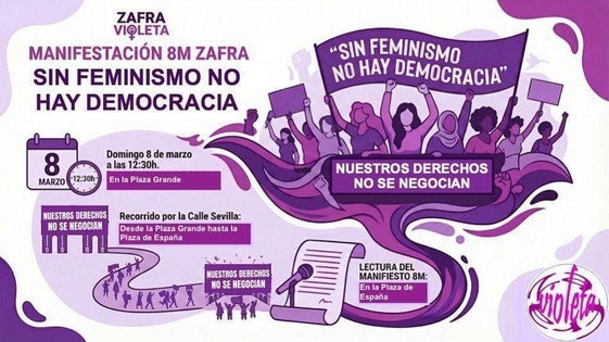 Zafra Violeta vuelve a salir a las calles para reivindicar los derechos de las mujeres