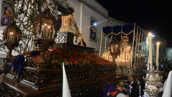 Miércoles Santo en las calles con el Cristo de la Humildad y Paciencia y la Virgen de la Salud
