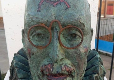 Estado en el que quedó el busto