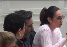 La portavoz socialista durante el Pleno