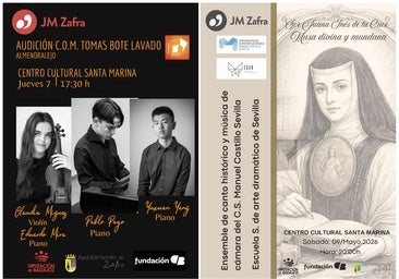 Carteles de ambas actuaciones
