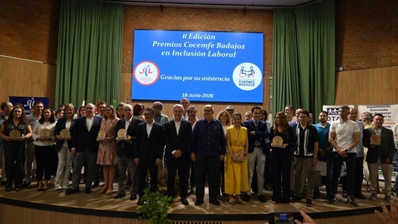 Cocemfe Badajoz entregó sus II Premios a la Inclusión Laboral