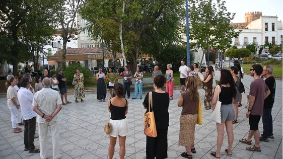 Concentración en la Plaza de España