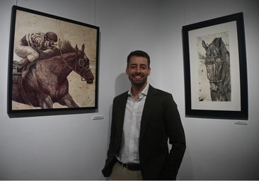 Miguel Calderón en la exposición