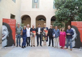 El jurado final del premio tras el anuncio de la novela ganadora