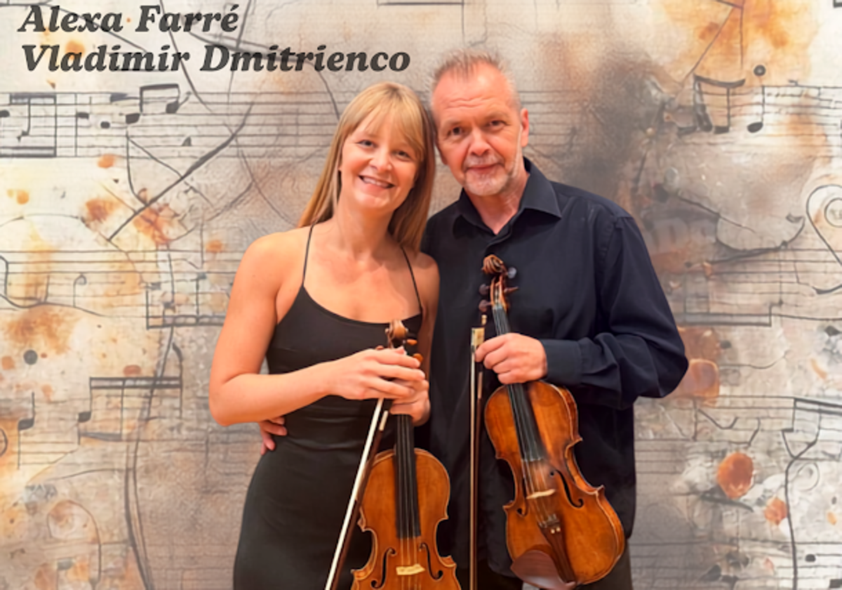 Los dos violinistas que ofrecerán el concierto