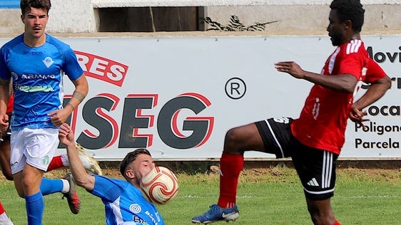 Jugadores del Zafra durante uno de los partidos