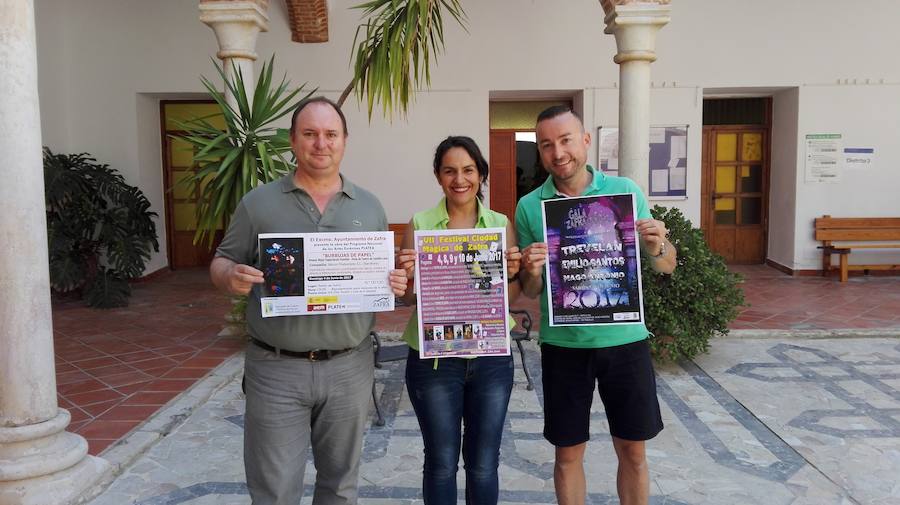 Rosa Monreal, Gonzalo Lavado y Emilio El Mago, presentan el Festival 