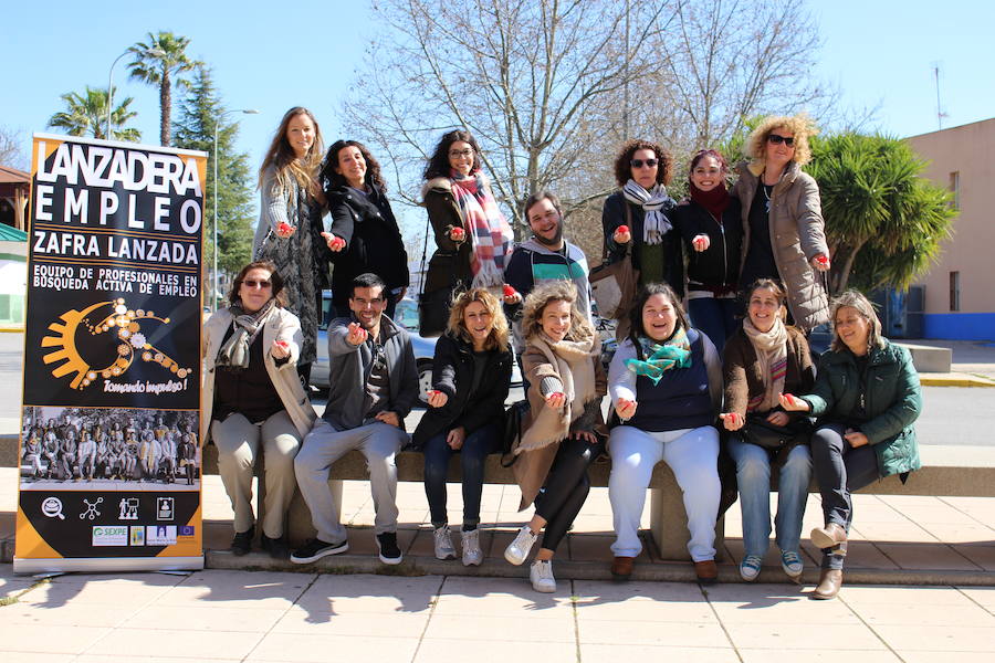 Participantes en la primera lanzadera de empleo de Zafra 