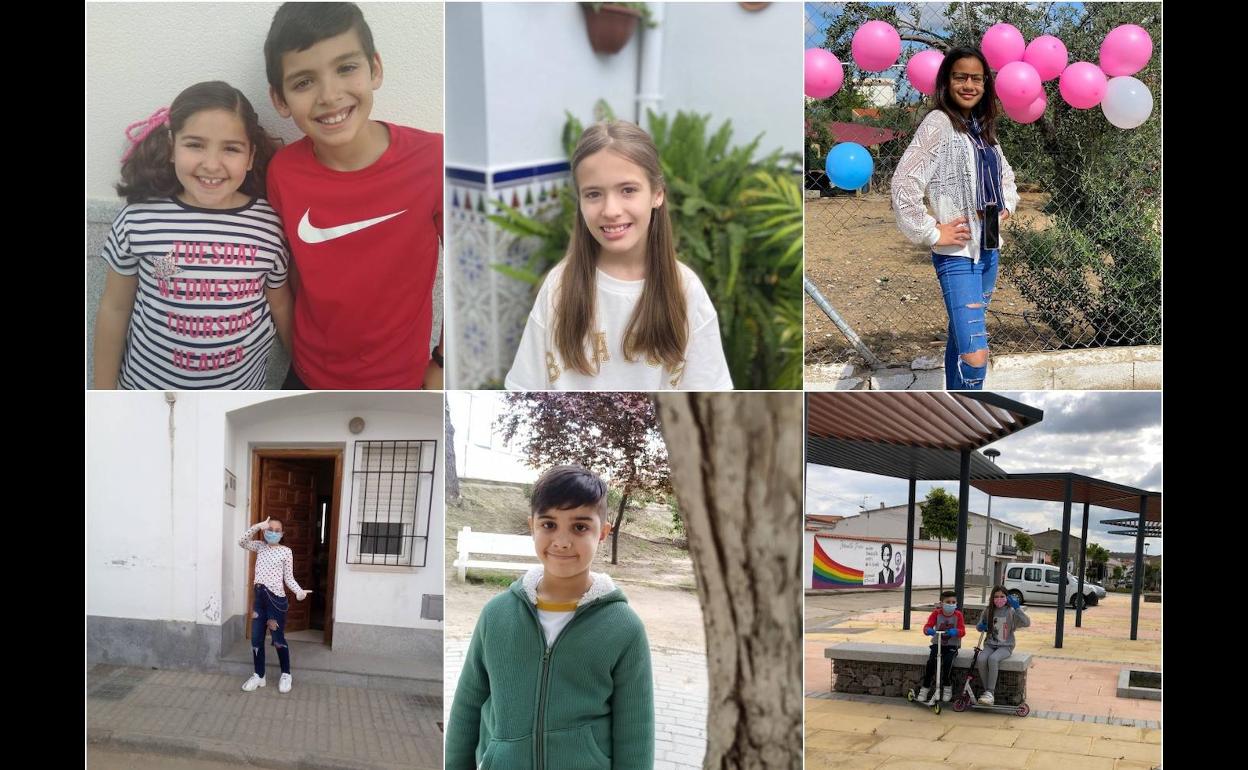 Los niños de Zalamea en sus primeras salidas 