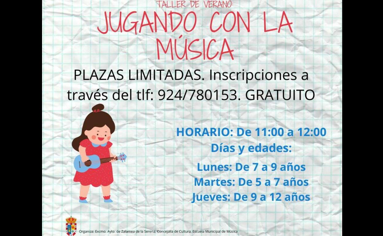 Abierto el plazo de inscripción para el taller infantil 'Jugando con la Música'