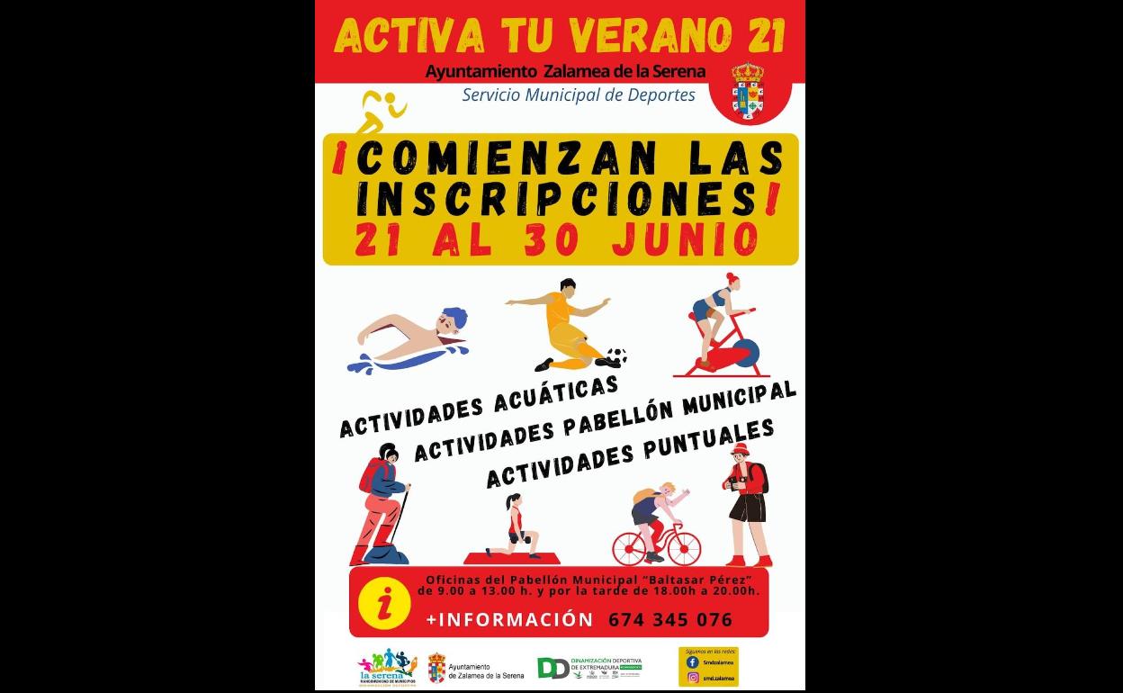 Publicada la oferta de actividades deportivas para este verano 2021