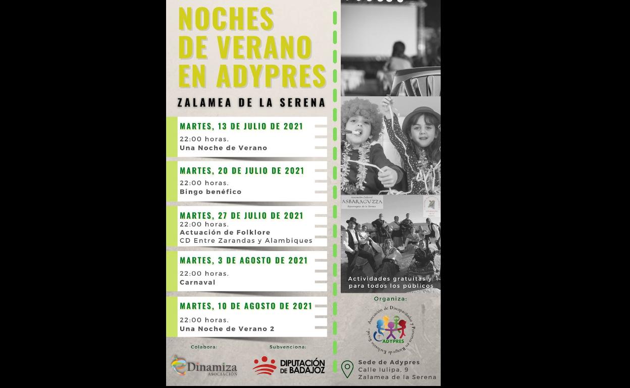 La sede de ADYPRES acoge el programa de dinamización 'Noches de Verano en ADYPRES'