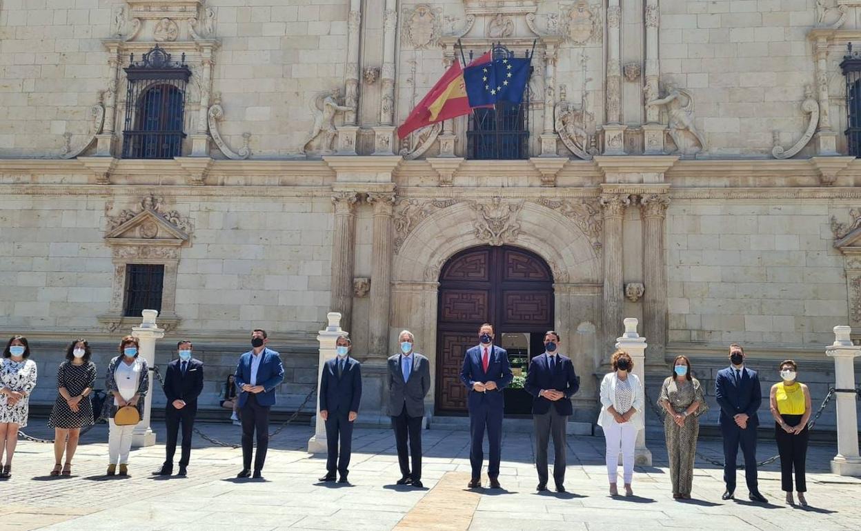 Asistentes a la cumbre de alcaldes de la 'Ruta Nebrisense' 