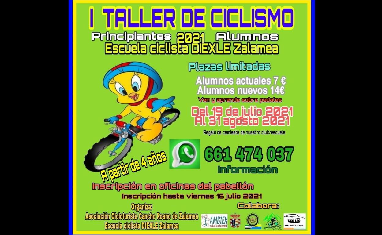 Abierto el plazo de inscripción para el I taller de Ciclismo