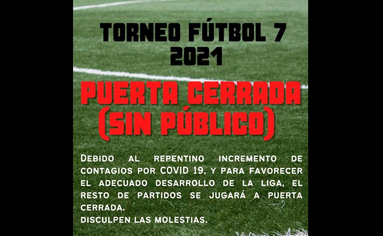 El Torneo de Fútbol 7 se jugará a puerta cerrada desde hoy
