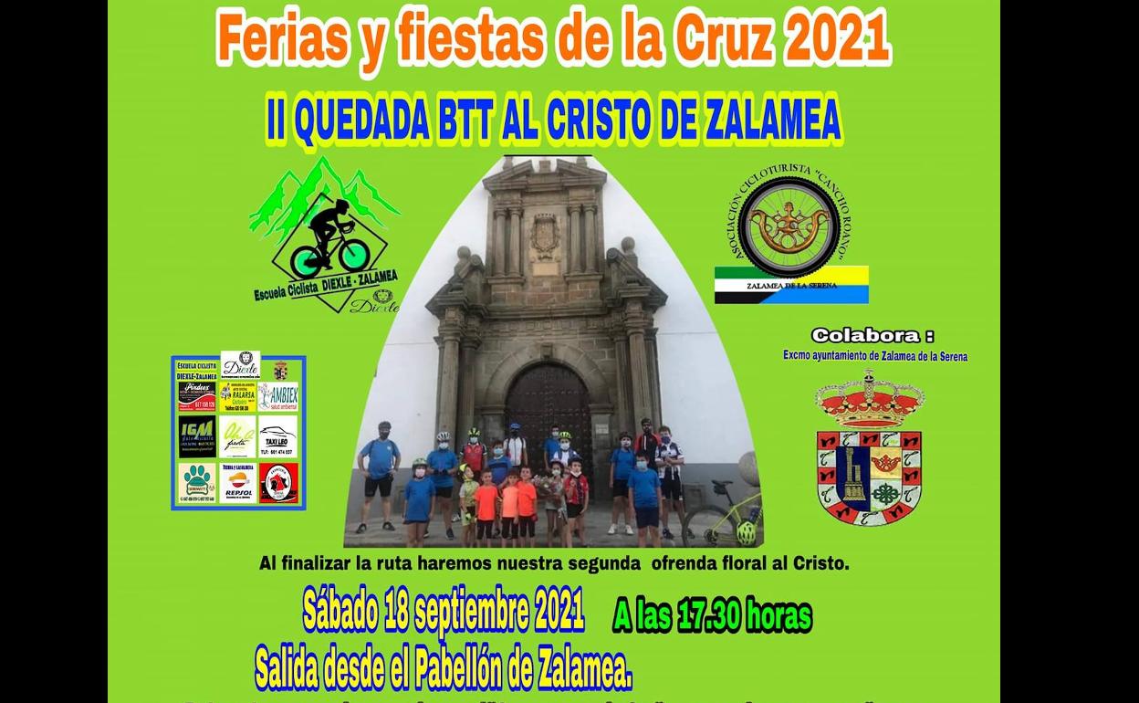 La II quedada BTT al Cristo de Zalamea se celebrará el próximo sábado 18 de septiembre