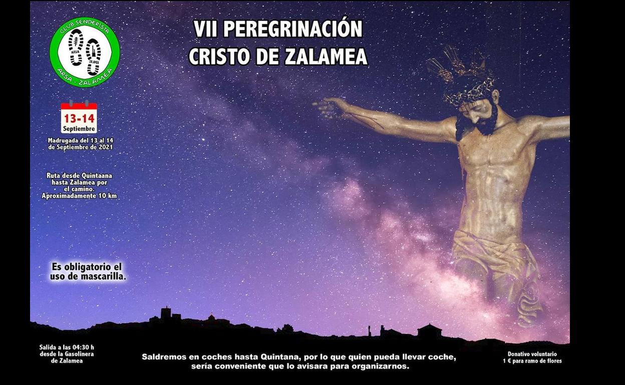 El Club Senderista Arsa-Zalamea organiza la VII Peregrinación al Cristo de Zalamea