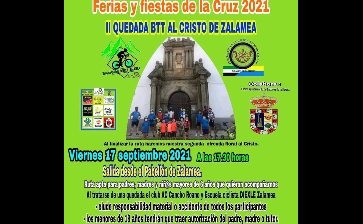 La II quedada BTT al Cristo de Zalamea se adelanta al viernes 17 de septiembre