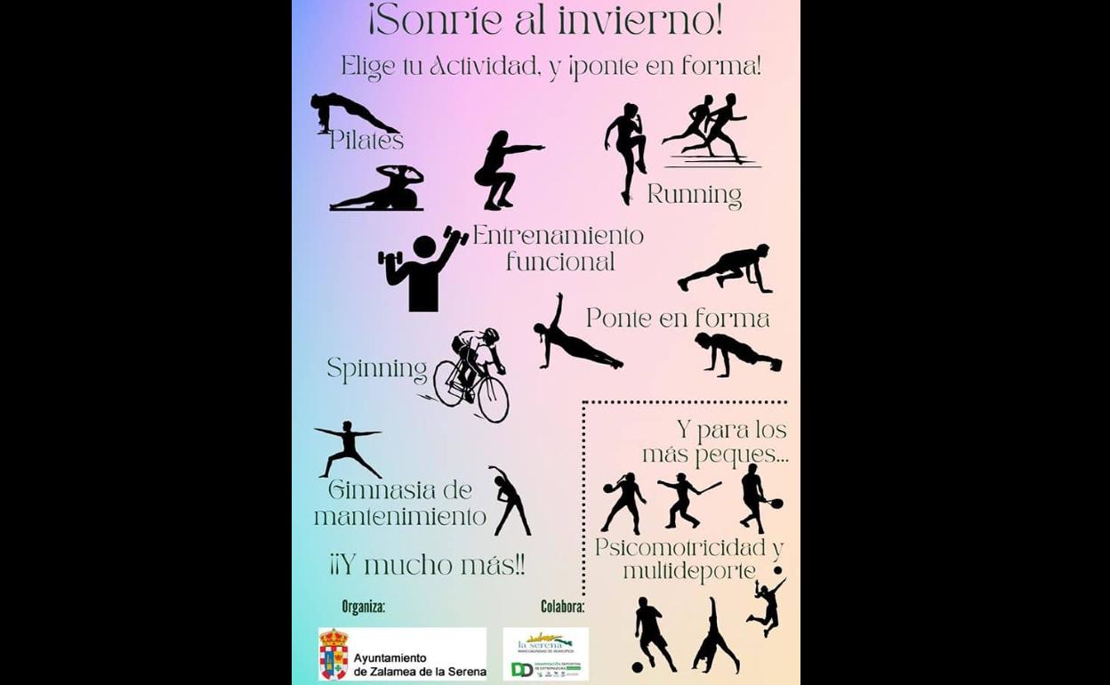 Oferta de actividades deportivas para los próximos meses