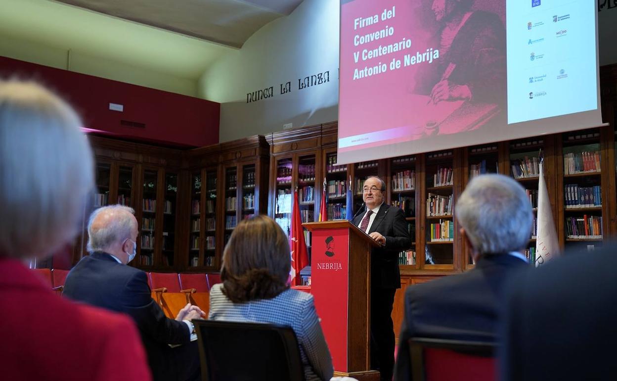 Miquel Iceta preside el acto de la firma del Convenio 