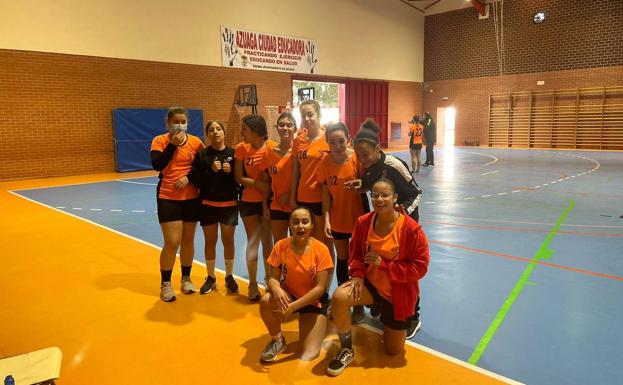 Equipo alevín en Azuaga 