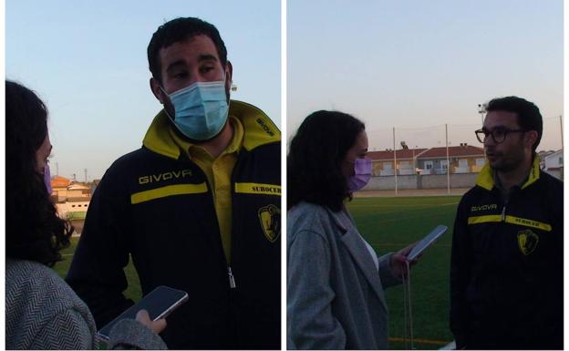 A la izquierda, el capitán Javi Paredes. A la derecha, Kiko, entrenador del Ilipense 