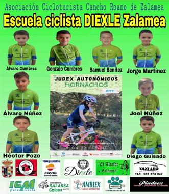 Alumnos participantes en la prueba de Hornachos 