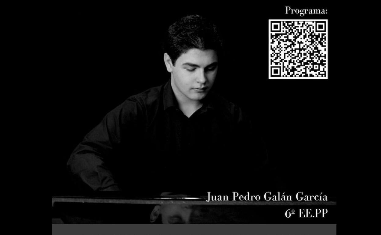 Cartel del recital de piano 