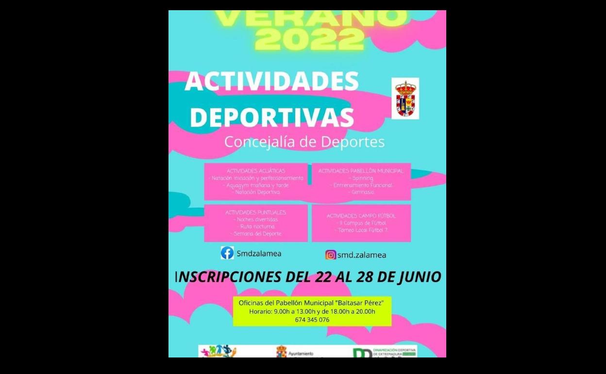 Actividades deportivds verano 2022 