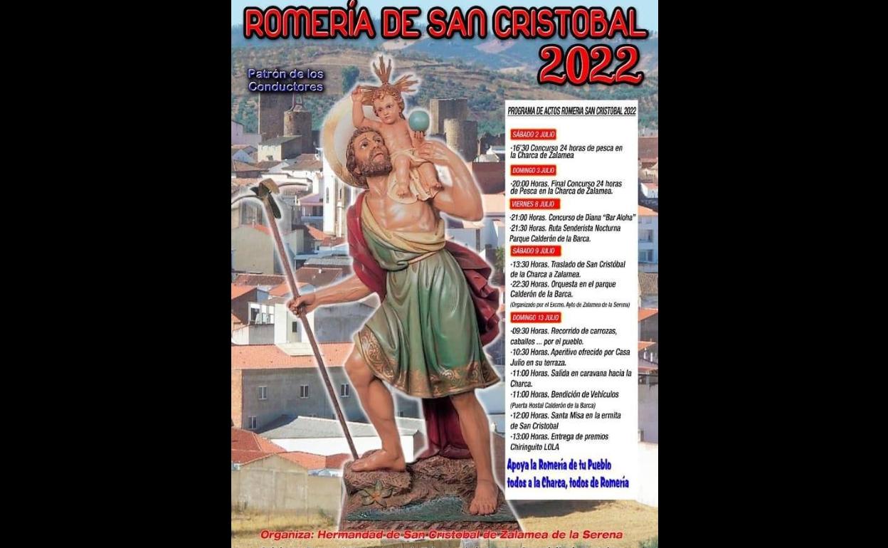 Cartel romería San Cristobal 