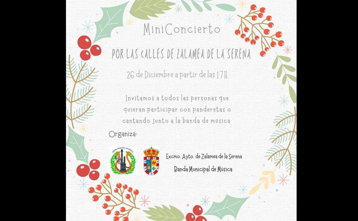 La banda de música ofrecerá mini conciertos por las calles de la localidad