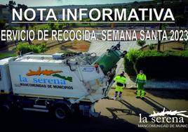 Recogida de residuos. Horario Semana Santa.