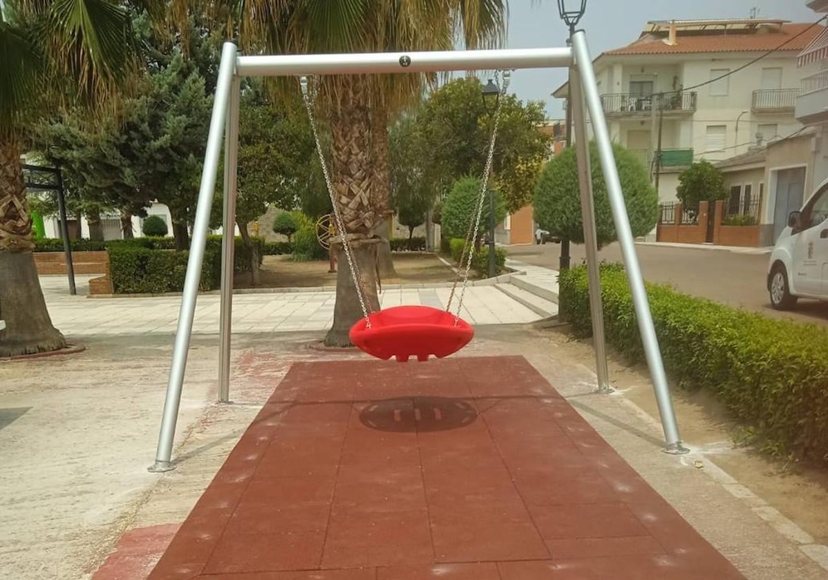 Nuevo columpio inclusivo.