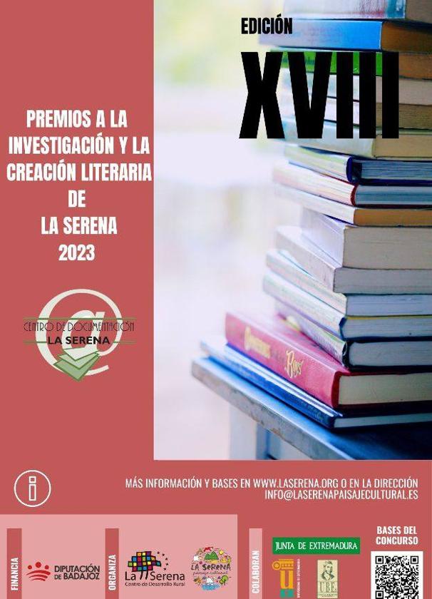Convocada la XVIII edición de los Premios a la Investigación y Creación Literaria de La Serena