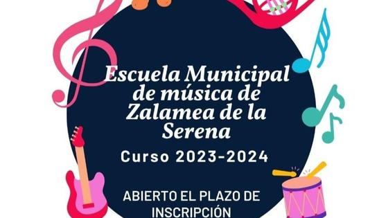 Abiertas las inscripciones para la Escuela Municipal de Música de Zalamea