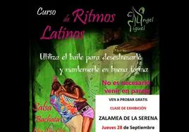 Curso de ritmos latinos en Zalamea de la Serena