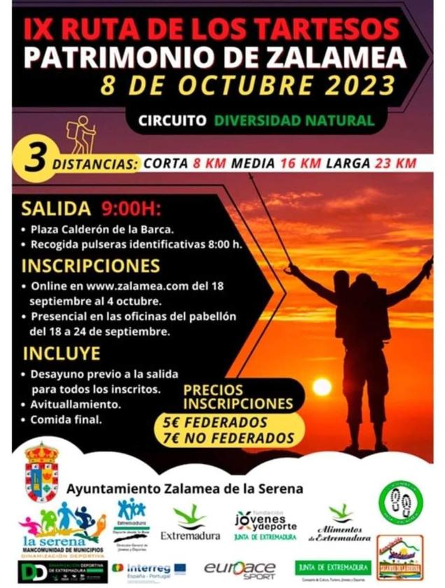La IX edición de la 'Ruta de los Tartesos. Patrimonio de Zalamea' se celebrará el 8 de octubre