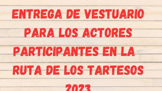 Entrega de vestuarios para la ruta de los Tartesos