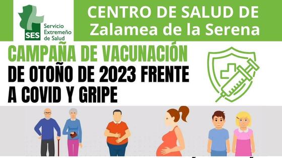 Comienza la campaña de vacunación Gripe-Covid en Zalamea de la Serena